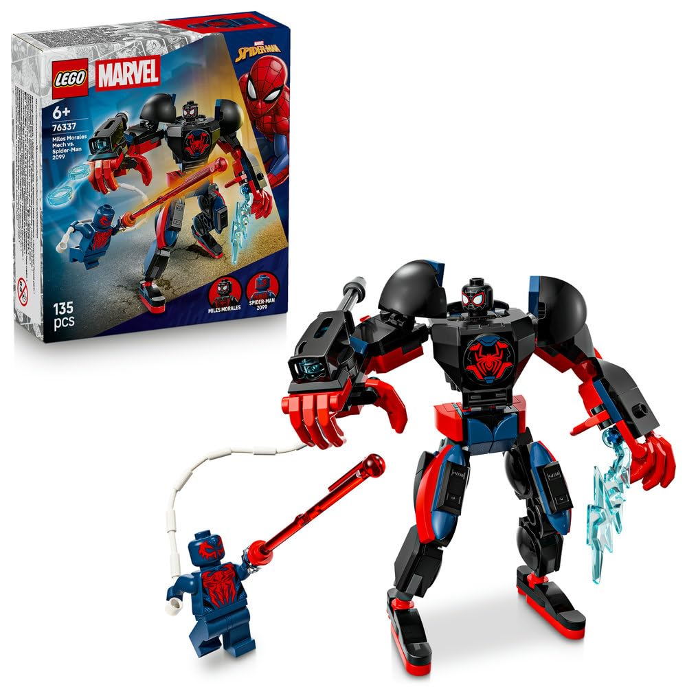 

LEGO Miles Morales Spider-Man 2099 Mech Suit Battle Toy Set 76337