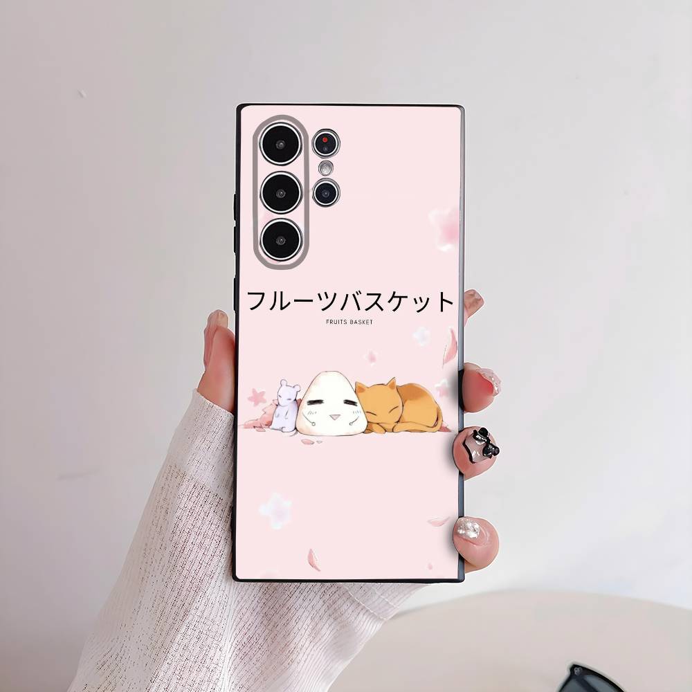 F-Fruits BasketS Anime Cute Phone Case For Samsung Galaxy S25 S24 S22 S23 Ultra S21 S20 Plus 5G Frosted Non-Slip Full Soft Cover