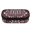 Pencil Bag Lightweight 300D Polyester Zipper Closure with Main Compartment Mesh Pocket and Pen Slots for School and Study