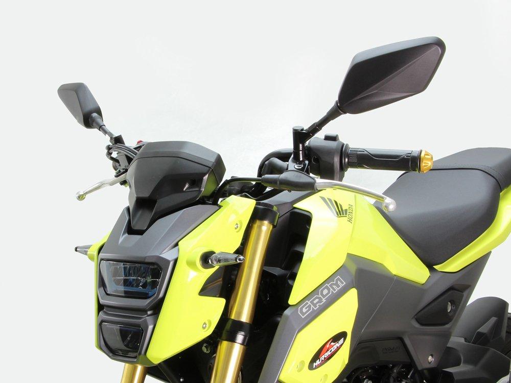 HURRICANE Motorcycle Mirror Mirror Type 2 Universal Black Left and Right Set HA6250 V-Blade M8/M10