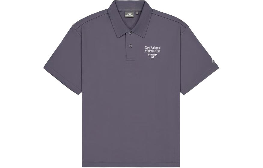 New Balance Polo Shirt Men s Gray NFE21021-DKG M