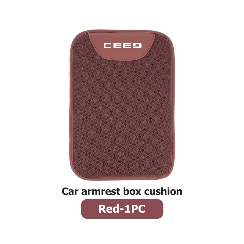 AABIW1 Car Center Console Box Ice Silk Protector Pad Armrest Pad Non-slip Mat For KIA Ceed Rio K5 K2 Optima Cerato Venga Sedona Forte