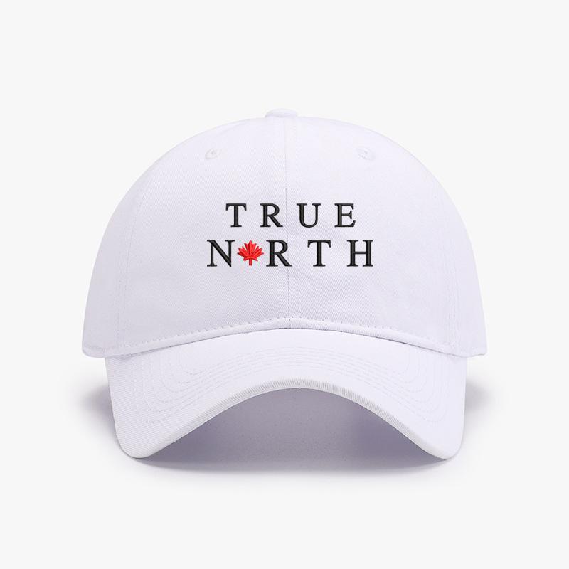 

Embroidery Canada True North Men Baseball Cap Soft Cotton Sun Hats Women Adjustable Snapback Sunbonnet Adult Cap Headwear Adjustable (56-62cm)