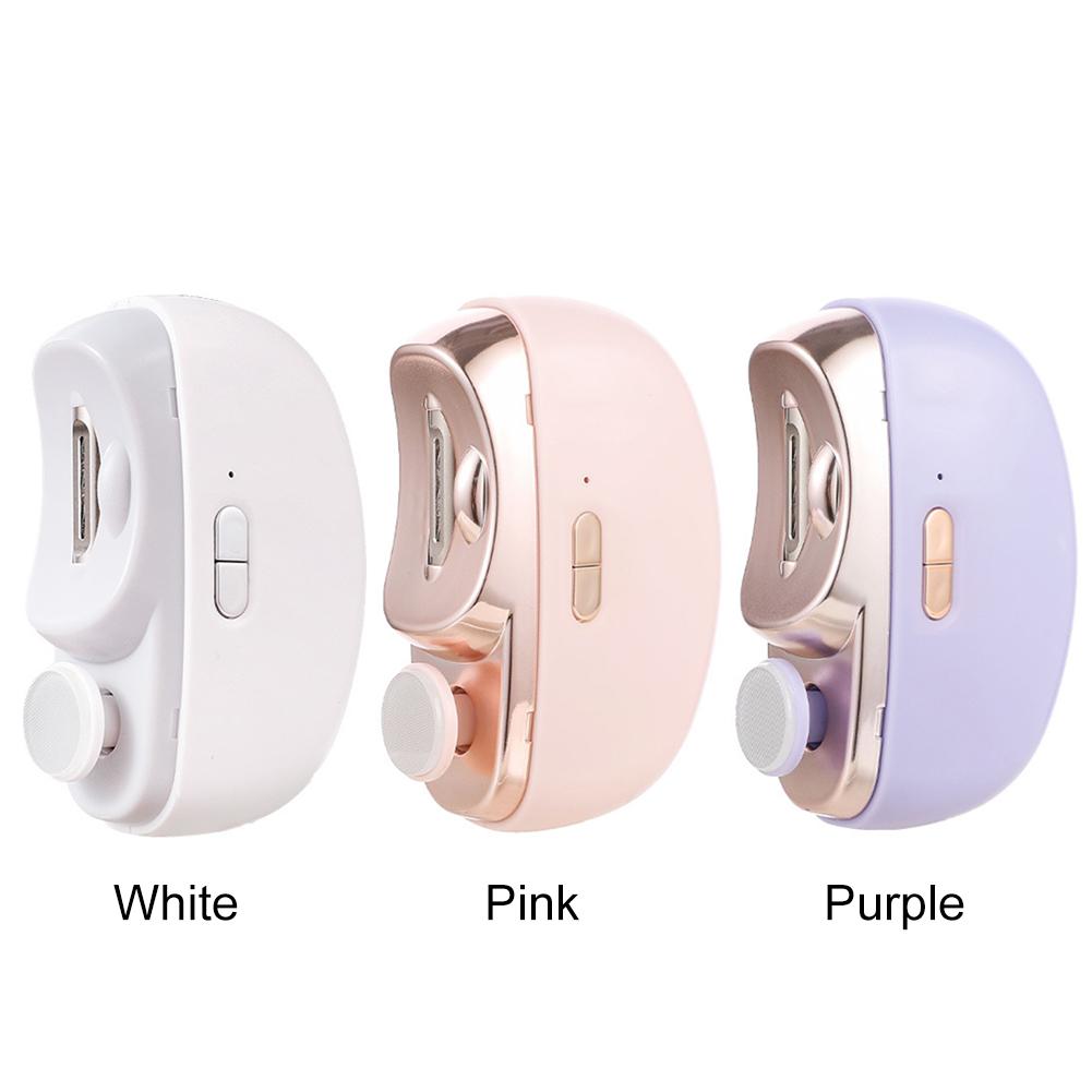 Automatic Fingernail Cutter USB Charging Electric Manicure Nail Trimmer Anti Splash Safety Nail Clipper for Men Women