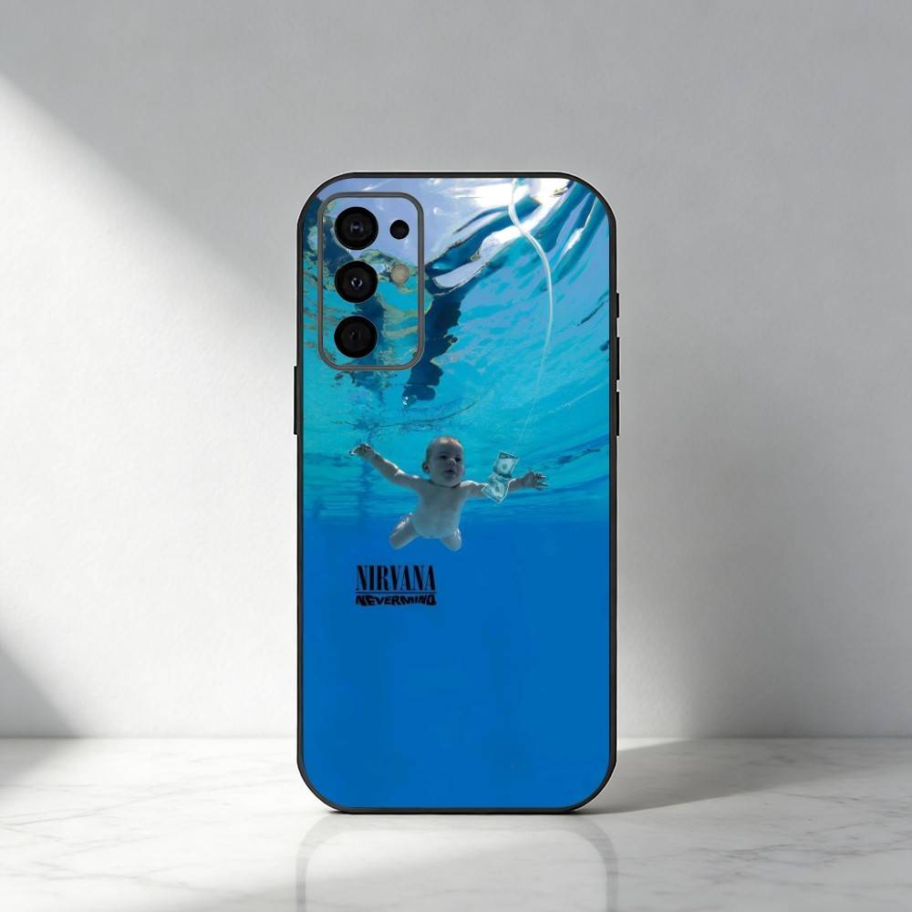 K-Kurt N-Nirvana C-Cobain Phone Case For Samsung S25,S24,S21,S22,S23,S30,Ultra,S20,Plus,Fe,Note,5G Black Cover