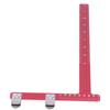 Archery Aluminum Alloy Ruler L Shaped Bow Measurement Tool for Recurve Compound BowRed