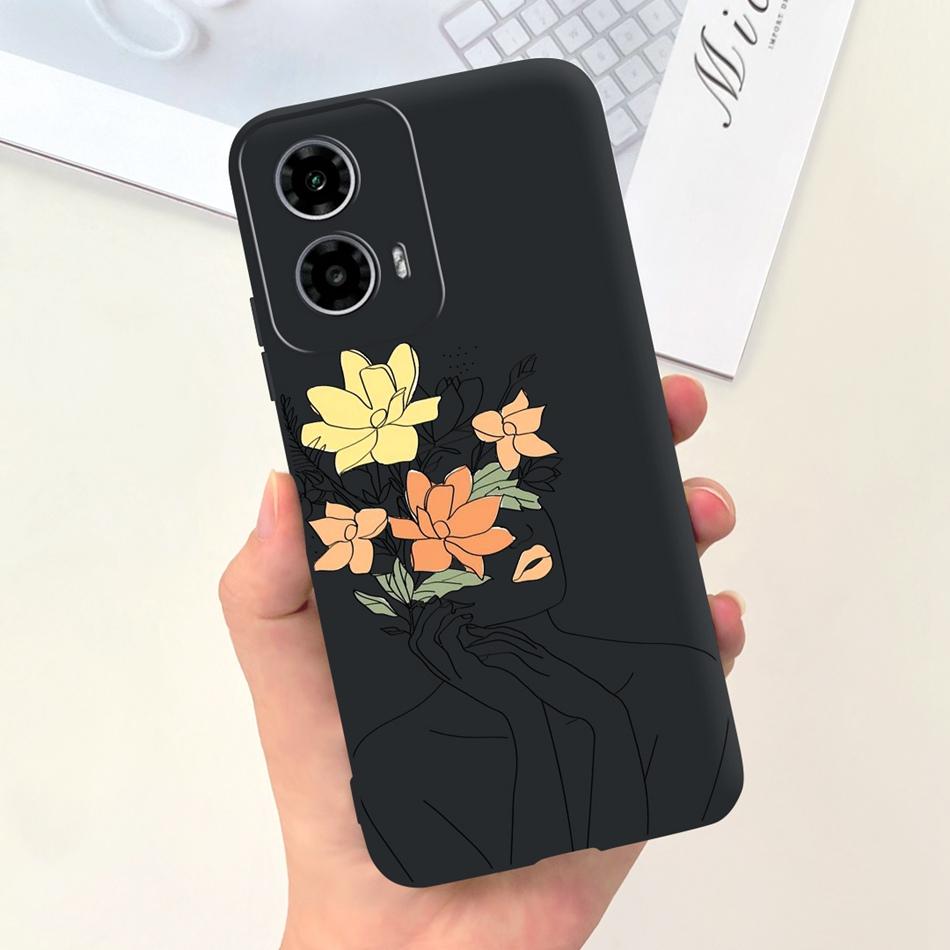 2024 New Design Phone Case For Motorola Moto G24 G34 Soft Black Silicon Protective Cover For MOTO G24 G34 4G 5G Phone Bumper