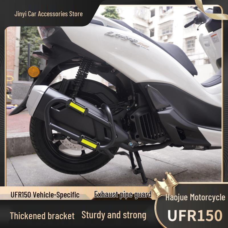 Haojue UFR150 Exhaust Guard Bumper, Anti-fall, and Collision Bar