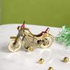 Umi Brass Bullet Bike Motorcycle Showpiece Miniature for Tabletop (Standard, Golden)