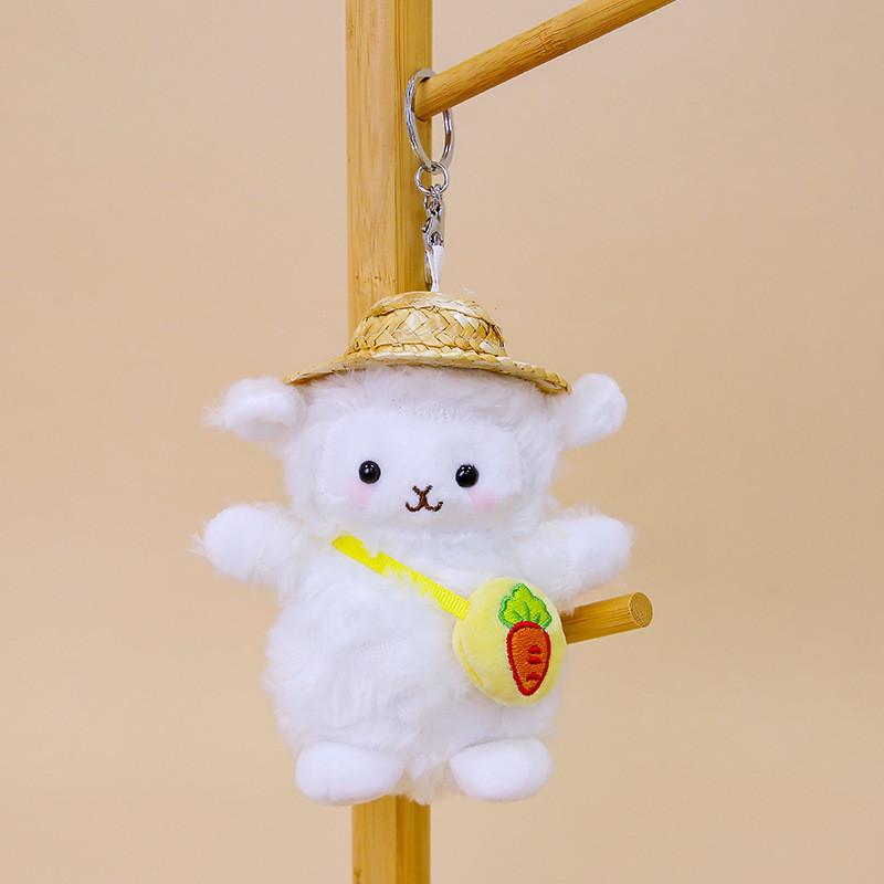 Cute Animal Plush Doll With Short Plush Material For Bag Pendant And Keyring Use