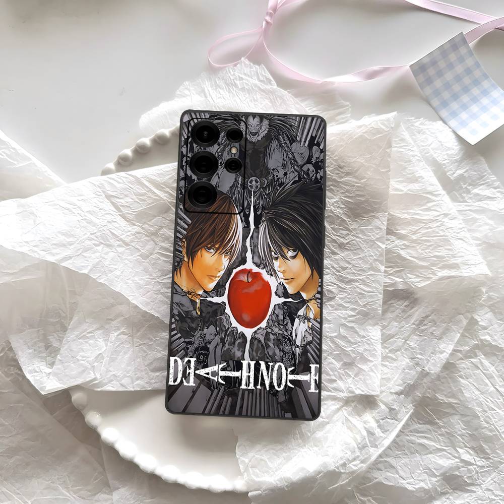 Japan Anime Death Note Phone Case For Samsung S 24 Fe 25 Ultra Plus 20 Lite 21 30 22 23 24 22 Ultra 5G Fundas