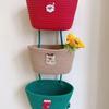 Wall Mounted Storage Basket With Cotton Weave For Dorm Room Organization And Household Use