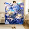 J-Pop Singer Hoshimachi Suisei Blanket Soft and Skin Friendly For Couch Bed Napping Bedspread All Seasons Comforter