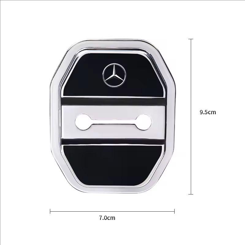 4Pcs Silicone Car Door Lock Buckle Protector Cover For Mercedes Benz AMG W168 W204 W205 W203 W211 W212 W213 W201 W210 GLA GLC BGHKM1