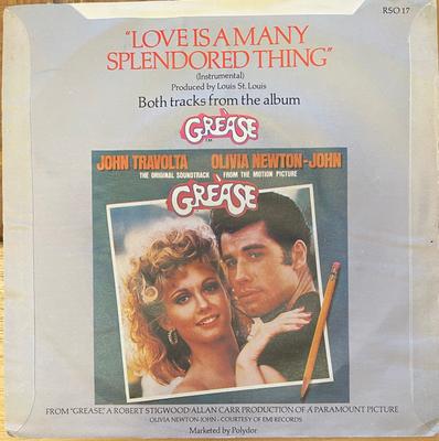 7inch Record OLIVIA NEWTON-JOHN - Hopelessly Devoted To You RSO017 RSO 1978 UK Pop Used