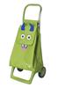 Rolser Kids Plastic Eater Shopping Smooth Over Made In Spain Cart, Green, 29L, RS-KidsGR, Compact, Quiet, Lightweight, Steps,
