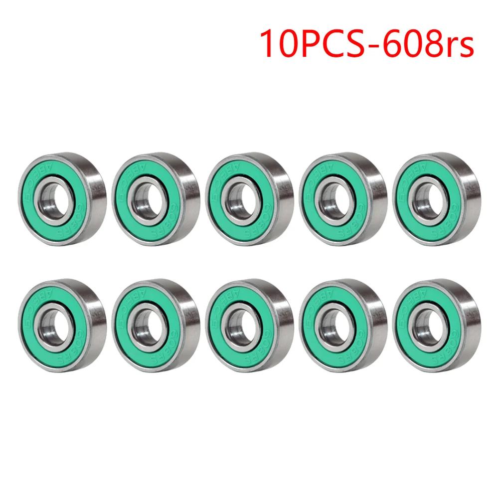 20/10pcs Ball Bearings 608zz/608rs ABEC-9/7 Miniature Bearings Deep Groove Inline Roller Bearing Carbon Steel for Skateboard