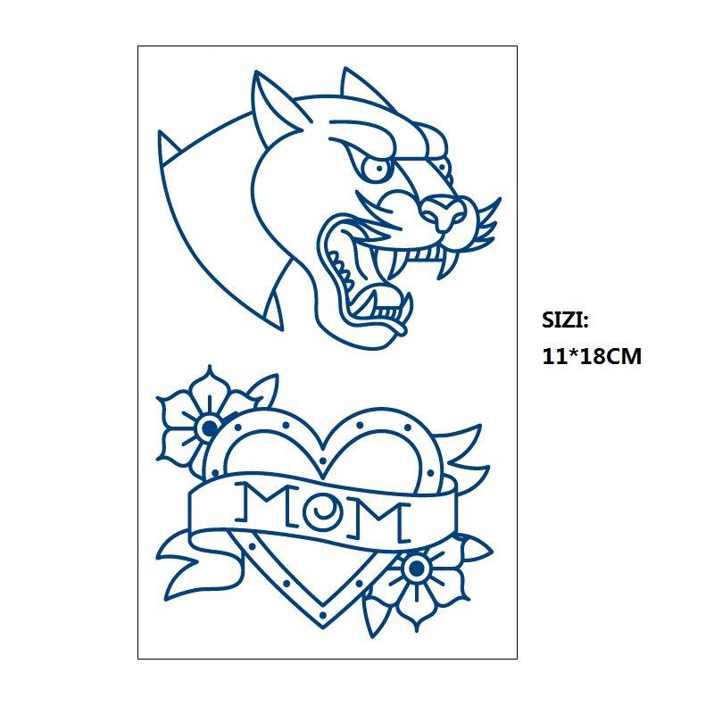 Emmy Naklejka Tatuaż Ziołowy Stopniowa Zmiana Geometryczny Gwieździste Niebo Łańcuch z Gwiazd Trwały Nieodblaskowy Naklejka Transferowa Wodna