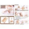 Crosses-Shaped Wooden Turkish Spindle Drop Spindle Crocheting Spinner Tool Sewing Accessories for Yarn Weaving Wool