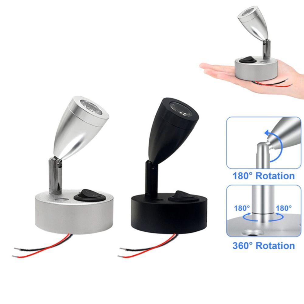 12V -24V LED RV  Spotlight 3W Wall Lamp Portable Interior Reading Lamp  Bedside