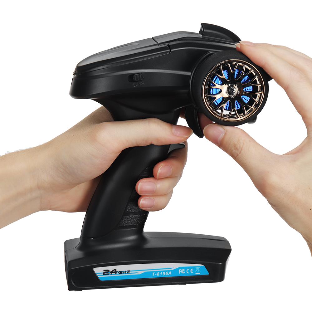 FLYUEACE T-8196A 2.4GHz 3CH Light Group Transmitter with RX-G3 Receiver for RC Car Boat Tank