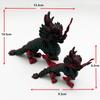 Multicolor 3D Printed Qilin Knight Figurine: Mythical Beast Craft