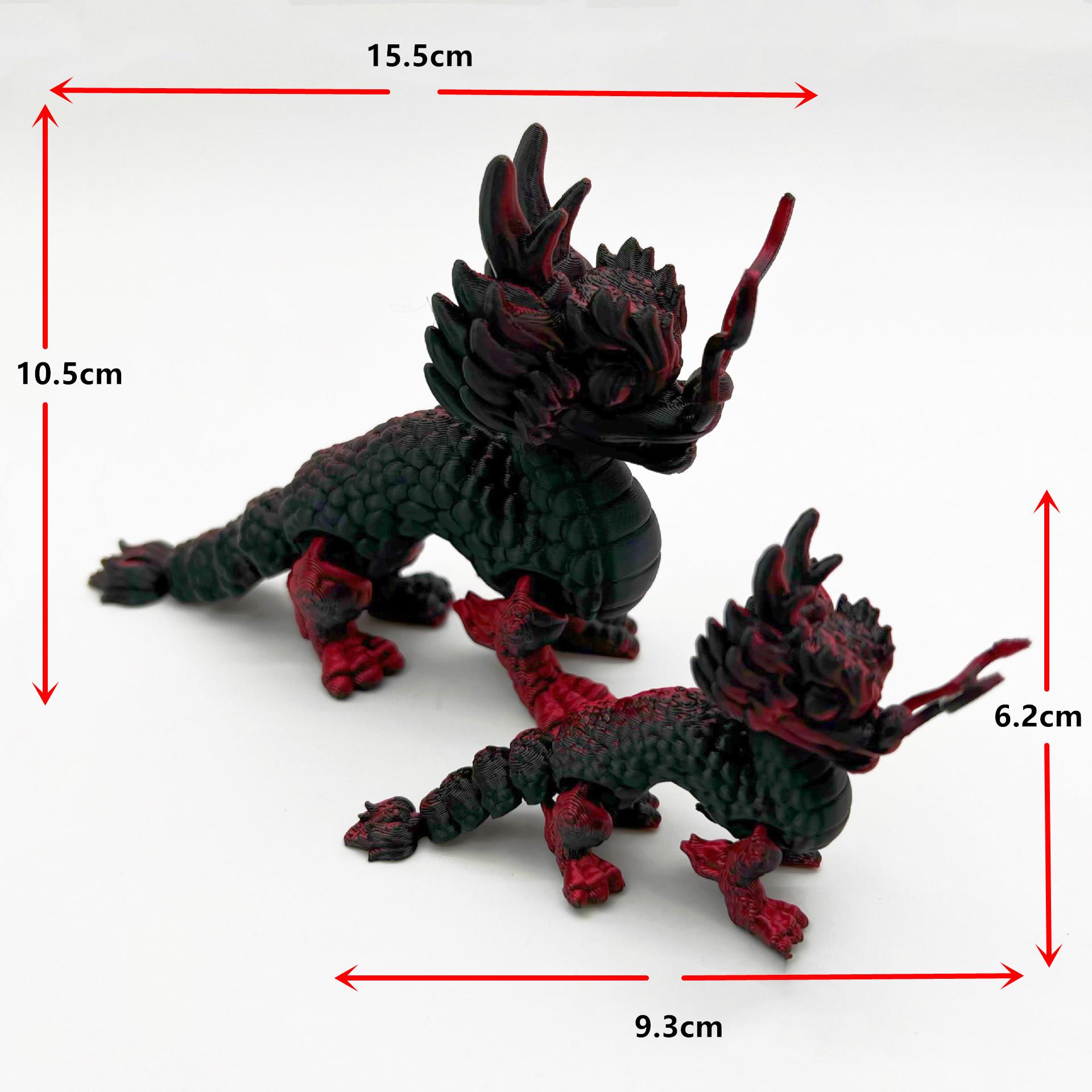 

Multicolor 3D Printed Qilin Knight Figurine: Mythical Beast Craft 6 cm