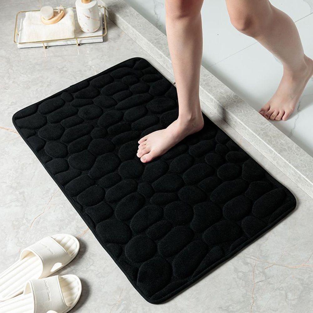 Thickened Bathroom Floor Mat Cobblestone Shower Doormat Practical Bath Mat