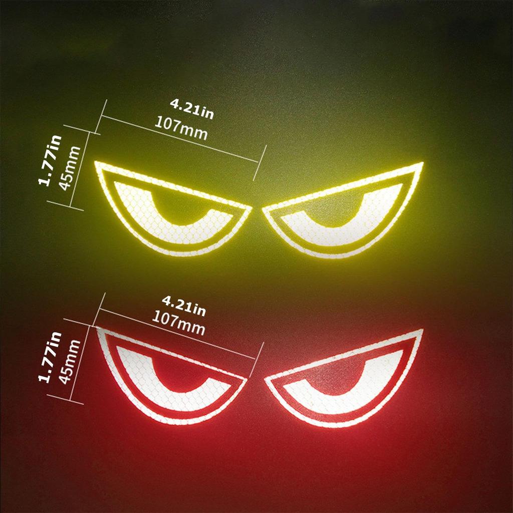 Car Sticker Reflective Decal, Evil Eye Decal Sticker - Reflective Decorative Car Decal Sticker