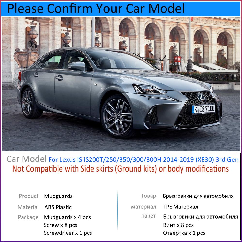 Kotflügel für Lexus IS IS200T IS250 IS350 IS300 IS300H XE30 2014 ~ 2017 Auto Zubehör Schmutzfänger Kotflügel Auto Ersatz