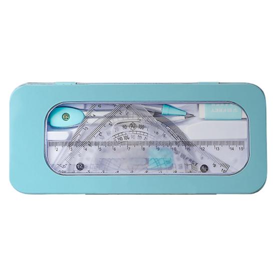 Clear Scale Student Geometric Rulers Excellent Lightweight Study Exact Measurement Protractor Compass
