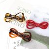 Korean Acetate Duckbill Bow Hair Clip - Sweet Hollow Out Style for Women's Bangs