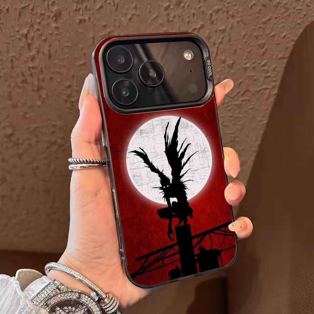 Anime D-Death Note Phone Case Color Silver Shell For IPhone 17 16 15 14 13 12 11 Pro Max Plus