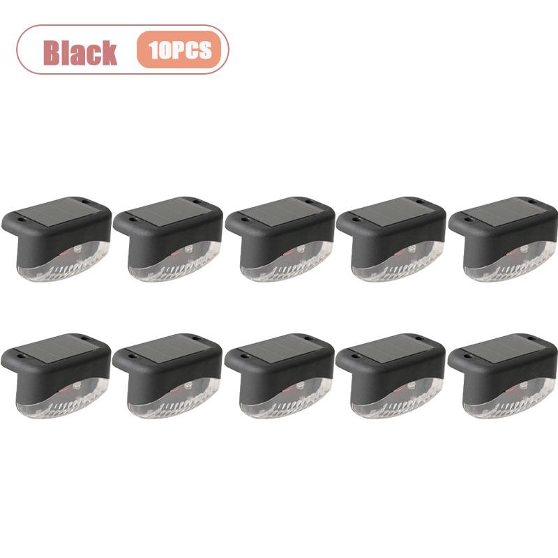 Solar Stair Riser Lights Waterproof Wall Mounted LED for Outdoor Steps Balcony Fence and Garden Accent Lighting