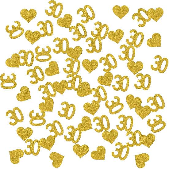INNORU Number 20 Confetti Gold Glitter, Happy 20th Birthday Table Confetti, Twenty Years Paper Scatter, 20th Anniversary Cheers To 20 Years Party