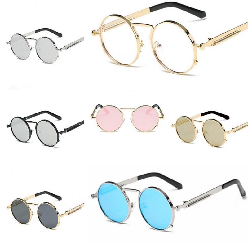 Klasyczne wiktoriańskie gogle steampunkowe z lustrzaną soczewką poliwęglanową i metalową ramką