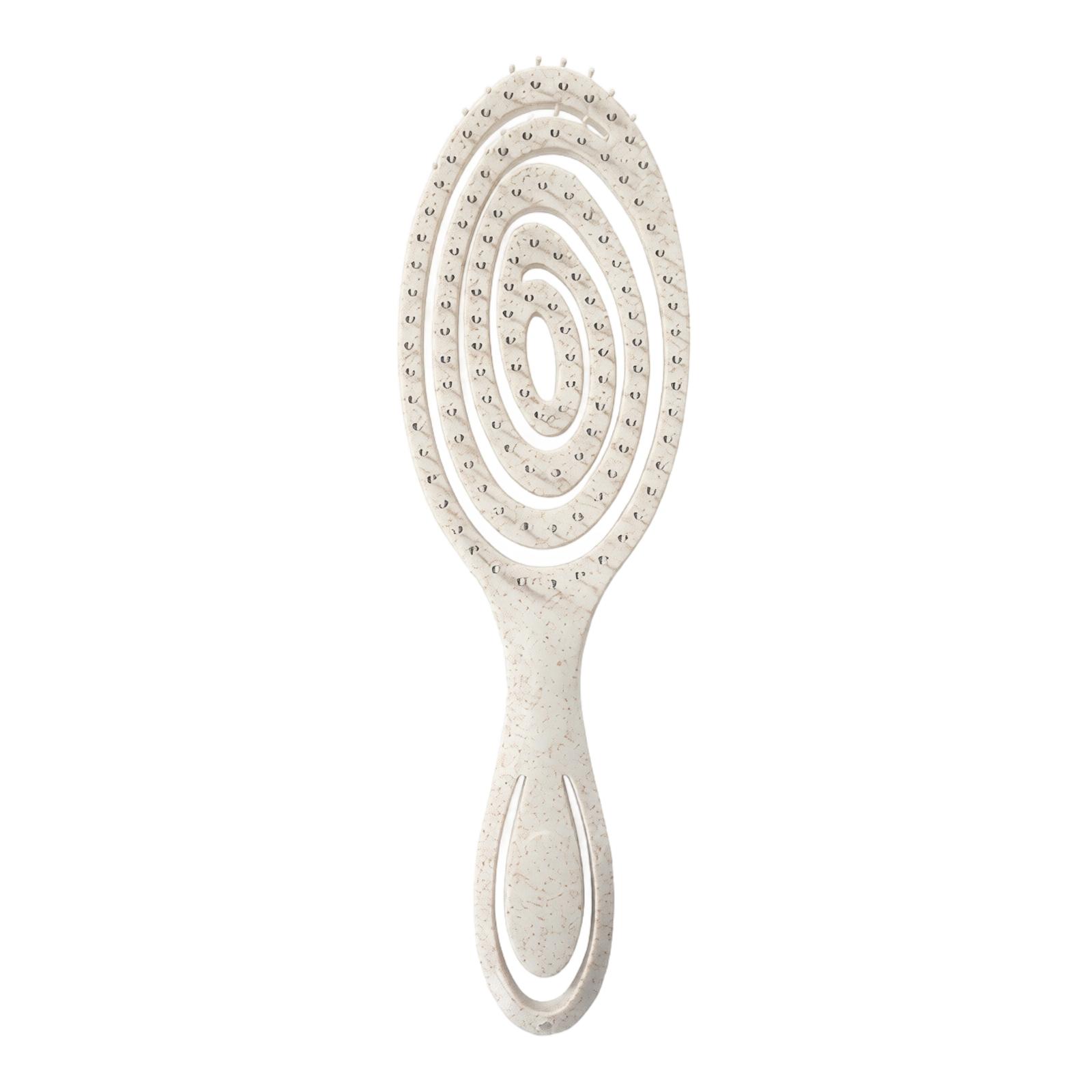 Hair Styling Detangling Comb Spiral Vent Brush with Flexible Bristles for Scalp Massage and Hair Volume Enhancement Suitable for All Hair Types One Size белый
