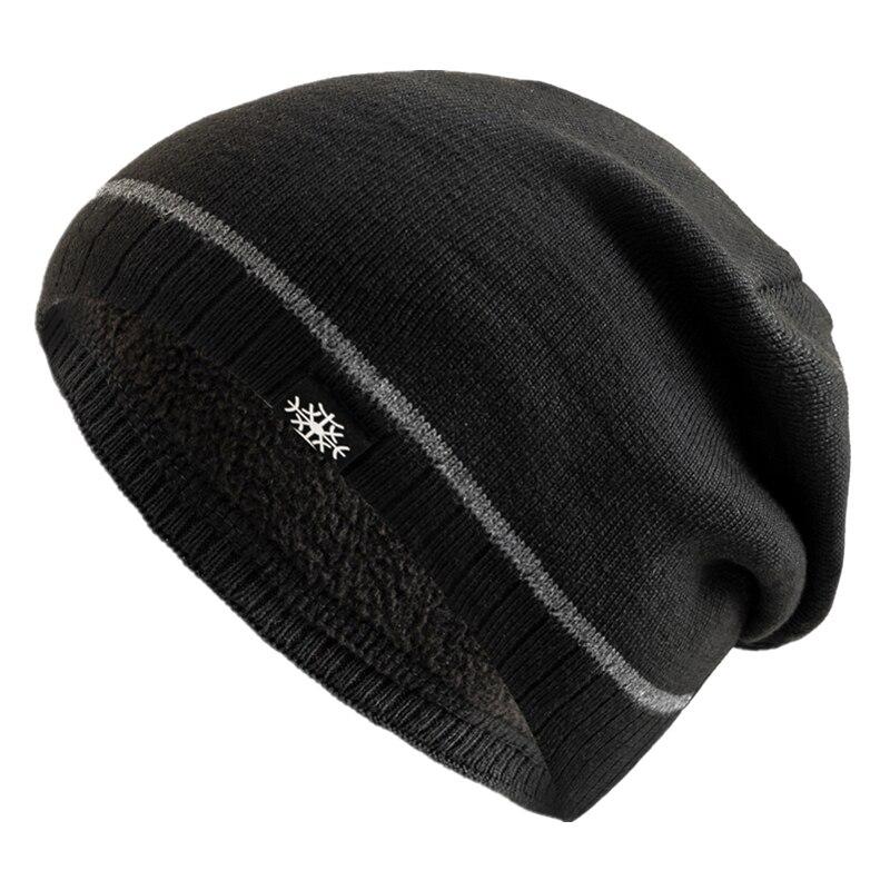 Hot Sale Winter Hats Outdoor Men Warm Ski Beanie Cap Casual Snow Label Decor Winter Luxury Knitted Hats
