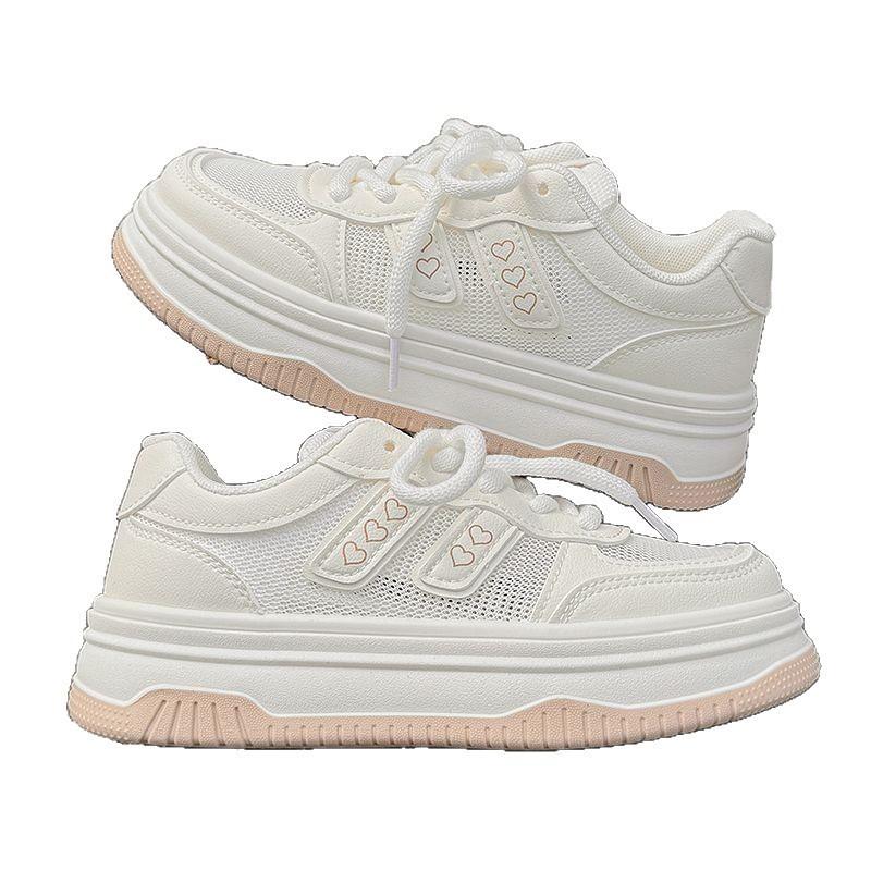 Thick-soled Versatile and High-white Shoes for Women's 2025 New Summer Breathable Sports Shoes for Women's Niche Lightweight Board Shoes