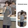 Thickened Canvas Waist Apron with Printed Logo for Coffee and Nail Salon Workwear