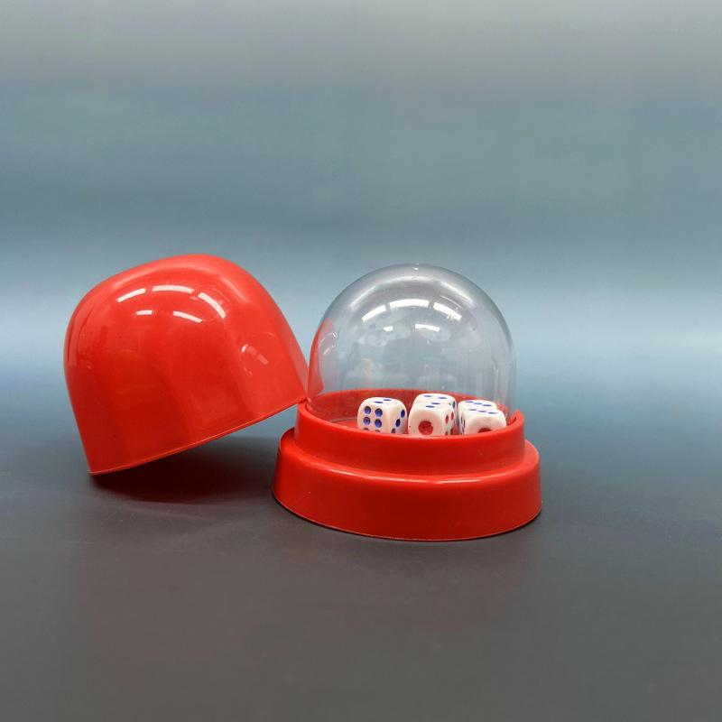 Personalized Logo Dice Shaker Cup Set with Base and Clear Cover