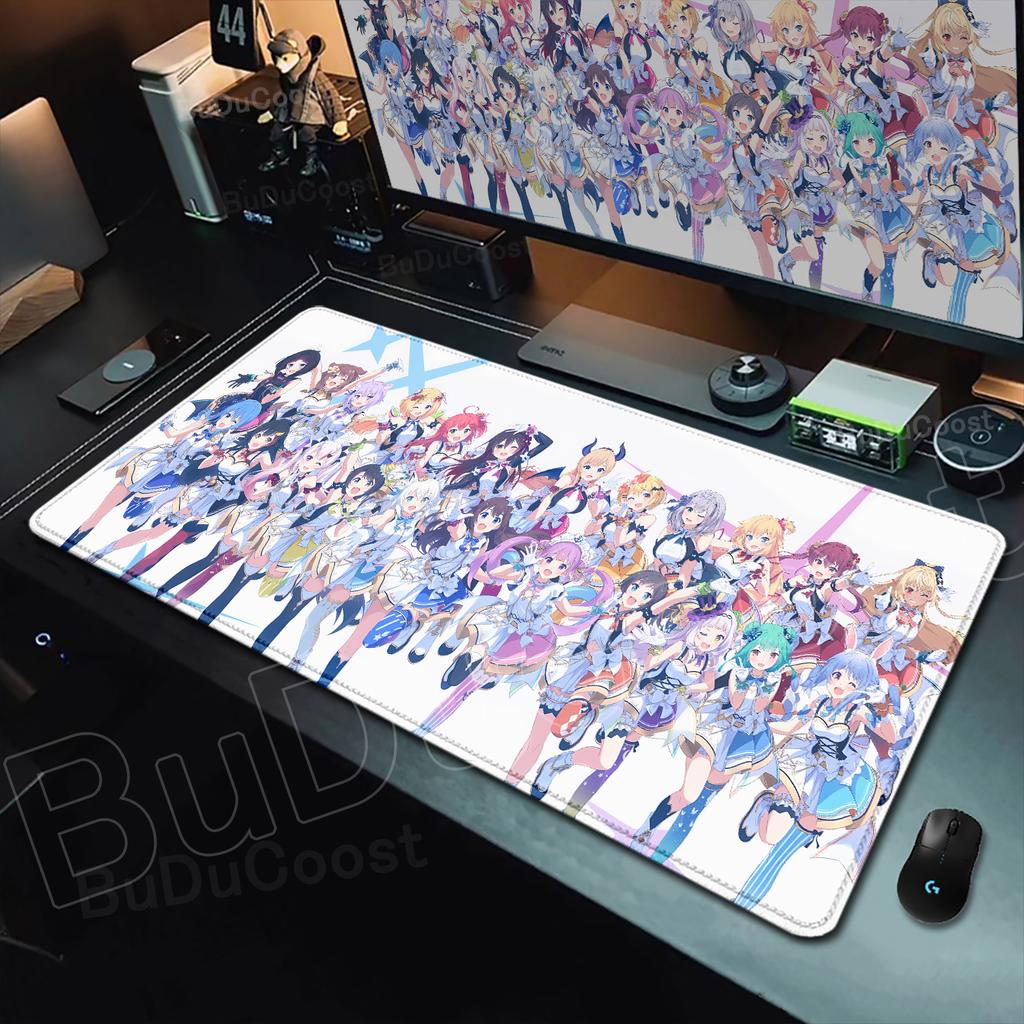 New Mouse Pad Large Hololive Minato Aqua Inugami Korone Computer Office Game Rubber Anti-slip Gaming Keyboard Desk Pads Mousepad