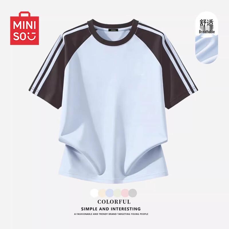 MINISO Women s Summer 2026 Pure Cotton Raglan T-Shirt 42