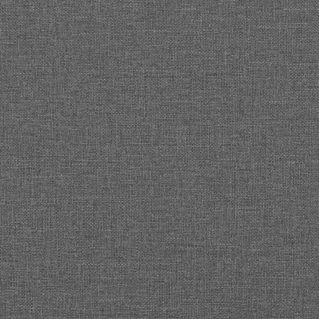 Bed Frame without Mattress Dark Grey 120 x 200 cm Fabric