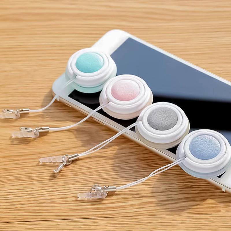 1Pcs Blue Phone Screen Eraser Computer Screen Glasses Lens Glass Cleaning Wipe Portable and Portable Mobile Phone Pendant