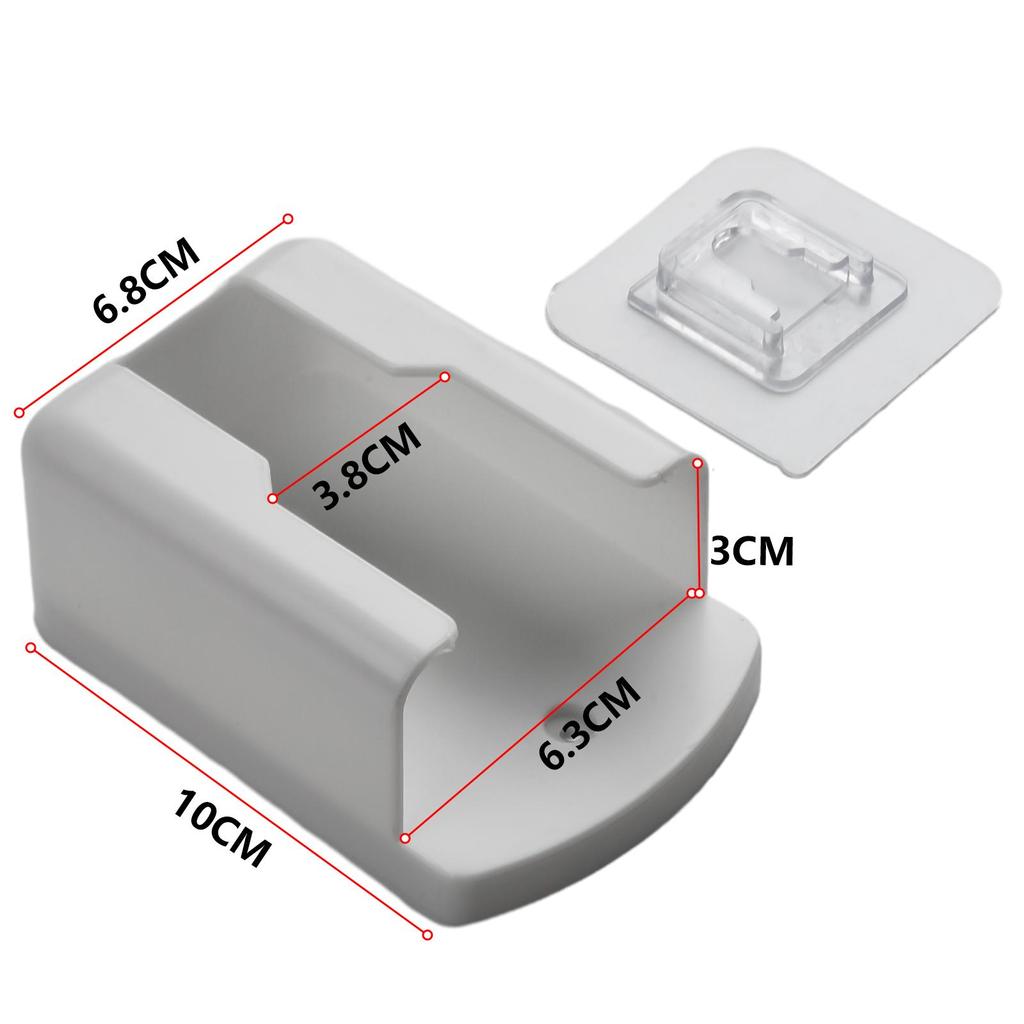 Storage Shelf Wall Mounted Holder Home Wall Mounted White 1pcs ABS