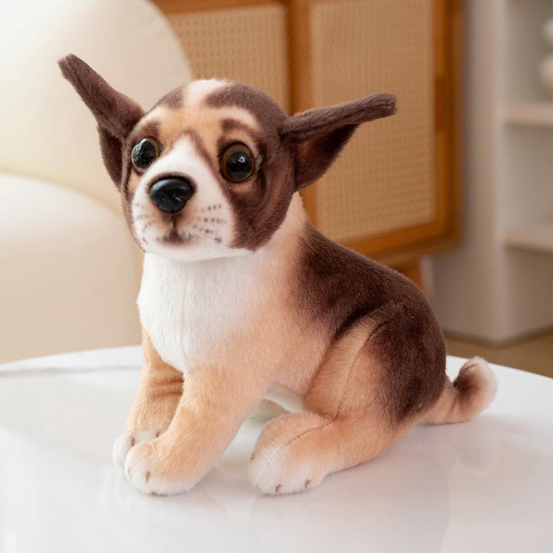 Cute simulation puppy dog spotted dog doll plush toy husky doll home decoration children's rag doll
