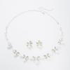 Elegant Butterfly Pearl Jewelry Set: Necklace, Earrings & Bracelet for Weddings