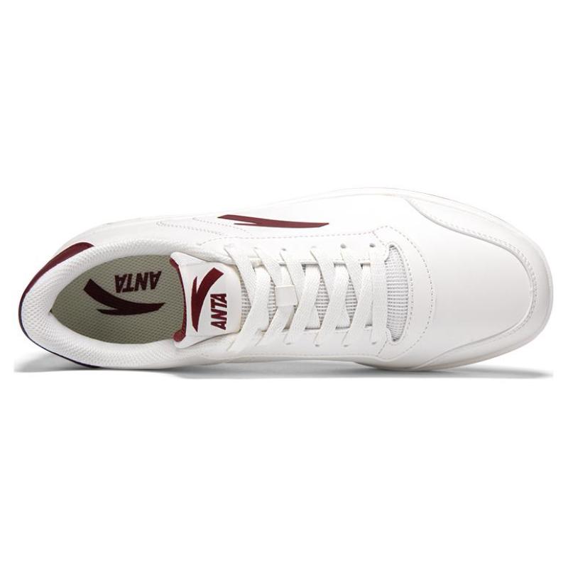 Anta Classic Textile, Synthetic Leather Comfortable Slip Resistant Abrasion Resistant Low top Skateboard Shoes Men's Sneakers 912348067-4