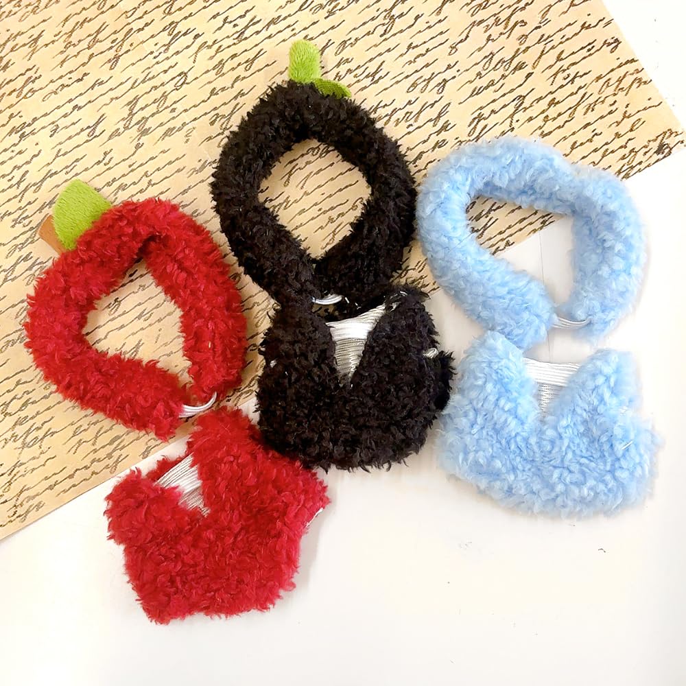 Fluffy Fruit Kigurumi in Plush Kigurumi Otaku Doll Kpopdoll Costume (10cm) Black, Clothes, Accessories, Activities, Mascot, [Used]